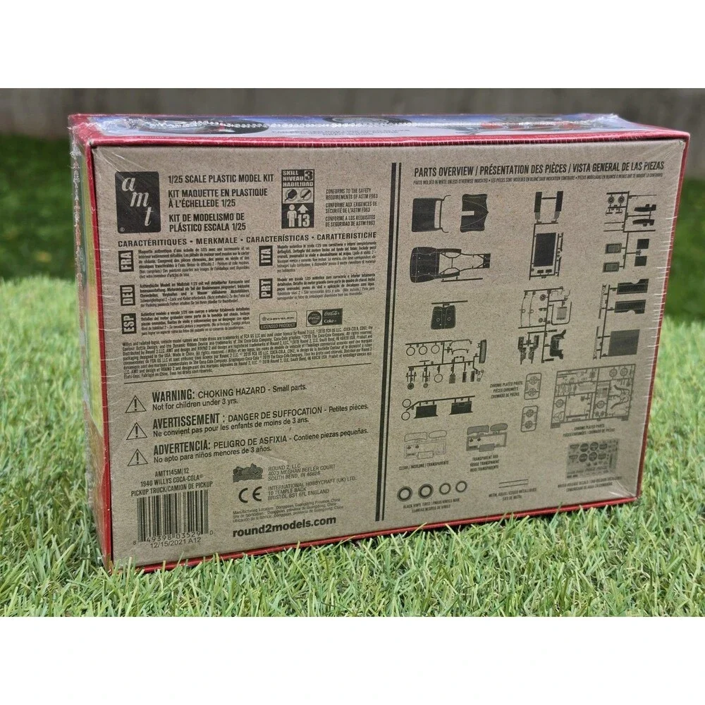 AMT 1940 Willys Pickup Coke Plastic Model Truck Kit #1145 1/25 New Sealed*Rip In
